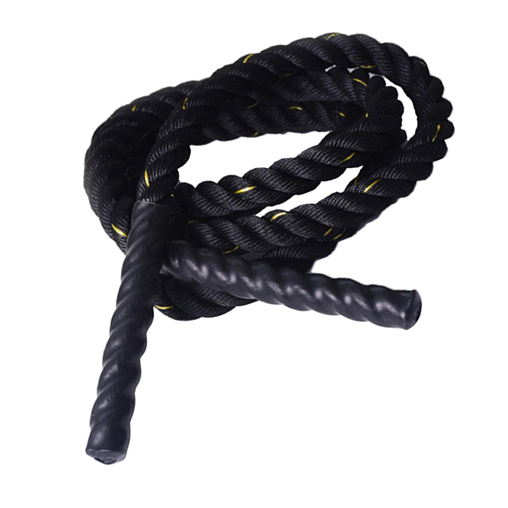 Premium Weighted Jump Rope – 9ft/9.8ft Heavy Skipping Battle Rope for Power & Strength Training – Durable Polyester, Comfort 