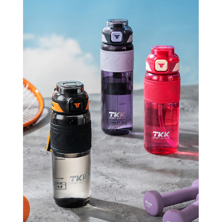 Premium Tritan Water Bottle – 1000ml/1500ml Portable Fitness Kettle with Straw, BPA-Free, Durable, Leak-Proof, Ideal for 