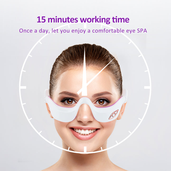 Premium Electric Eye Massager - Anti-Aging Eye Care Tool, Rechargeable Device with Vibration, Heat Compress, and Pulse