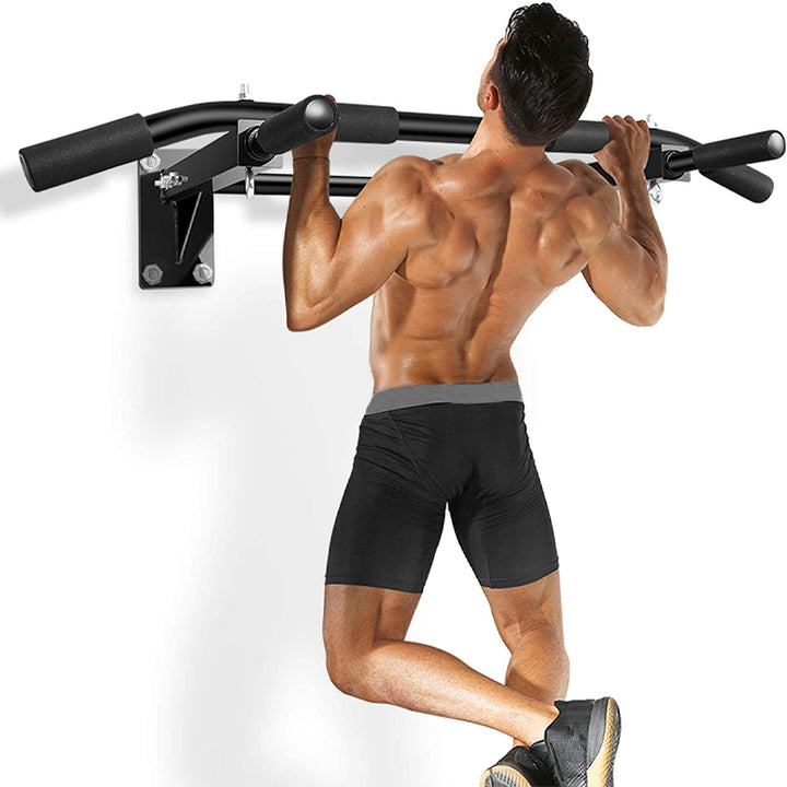 Premium Wall Mounted Pull-Up Bar – Heavy Duty Chin-Up Bar for Home Gym, Horizontal Strength Training, Core & Back Workout 