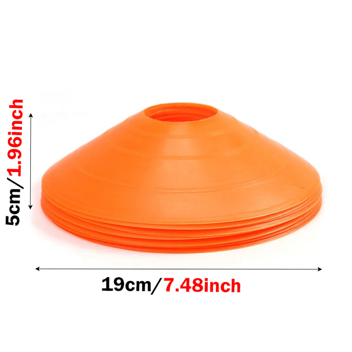 Premium Soccer Training Cones – Set of 10/20/30/50 Agility Discs for Football & Sports Training – Durable PE Material, Bright