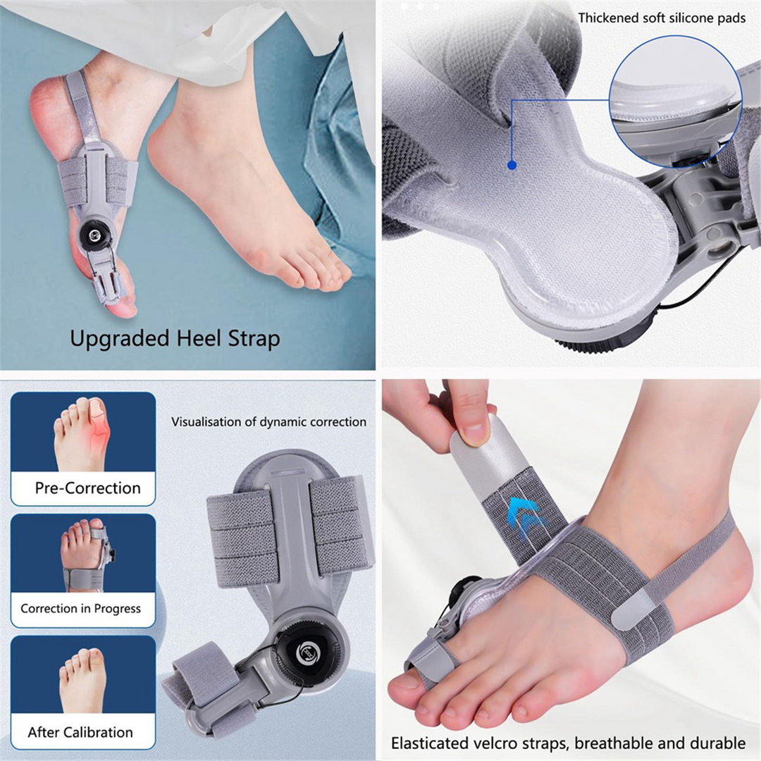 High-Quality Bunion Corrector Unisex Toe Separator for Hallux Valgus – Adjustable, Rotatable Toe Straightener, Foot Care 