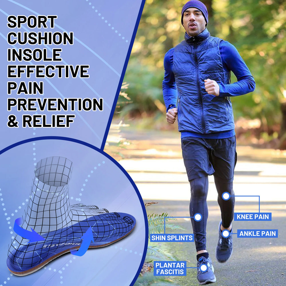 Premium Arch Support Orthotic Insoles – Pain Relief Inserts for Plantar Fasciitis, Flat Feet, and Heel Support, Ideal for