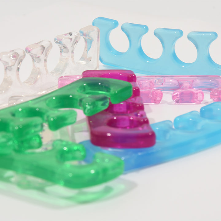 Premium Soft Silicone Toe and Finger Separators – Flexible Nail Polish Pedicure Tools for Spa and Home Use, Comfortable