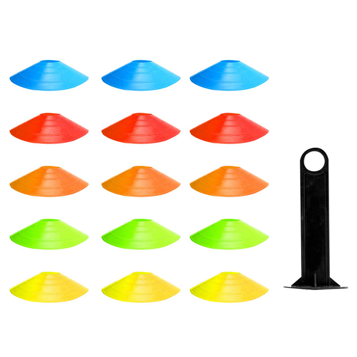 Premium Soccer Training Cones – Set of 10/20/30/50 Agility Discs for Football & Sports Training – Durable PE Material, Bright
