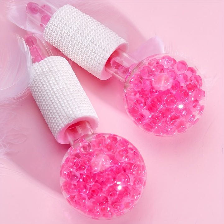 Premium 2Pcs Ice Globes for Facials – Cooling Face and Eye Massager, Facial Roller for Puffiness and Redness Reduction, Non