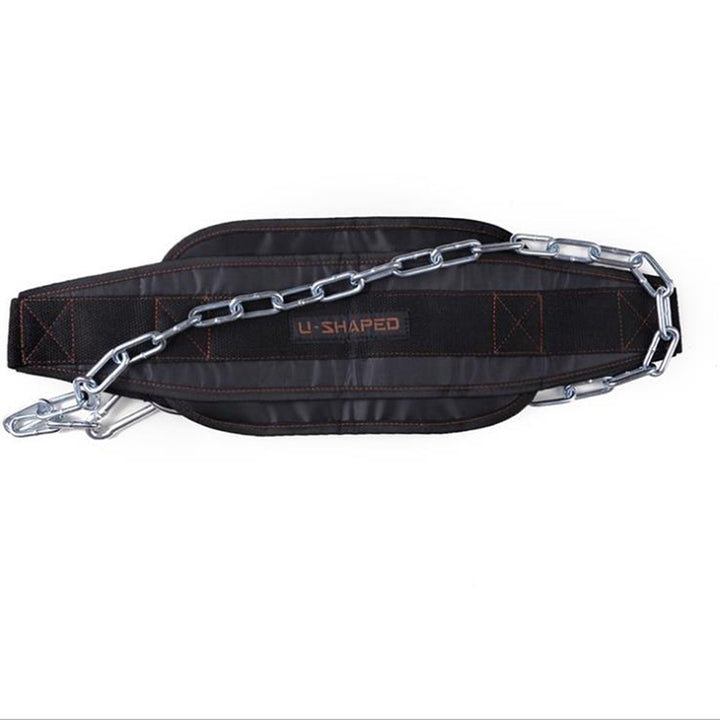 Premium Thicken Weight Lifting Belt with Chain – Dipping Belt for Pull Up, Chin Up, Kettlebell, Barbell, Bodybuilding, 