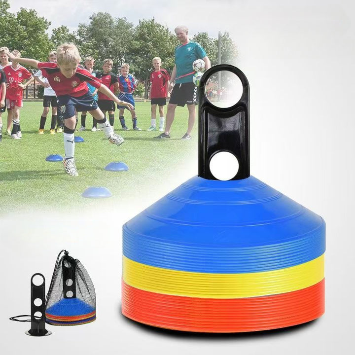 Premium Soccer Training Cones – Set of 10/20/30/50 Agility Discs for Football & Sports Training – Durable PE Material, Bright