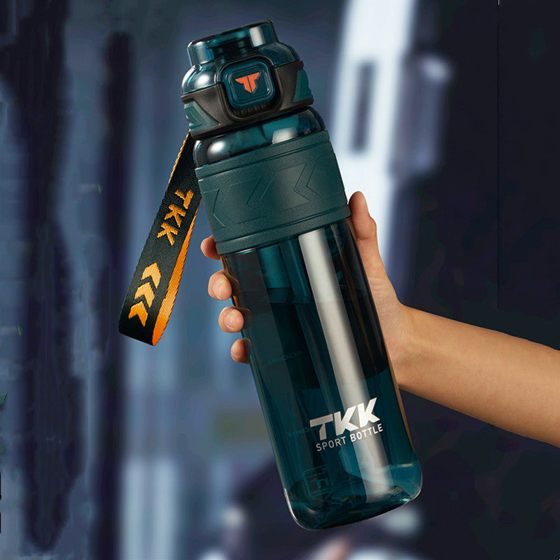 Premium Tritan Water Bottle – 1000ml/1500ml Portable Fitness Kettle with Straw, BPA-Free, Durable, Leak-Proof, Ideal for 