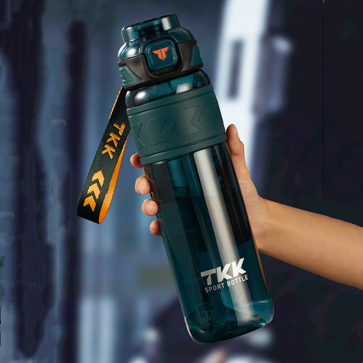 Premium Tritan Water Bottle – 1000ml/1500ml Portable Fitness Kettle with Straw, BPA-Free, Durable, Leak-Proof, Ideal for 