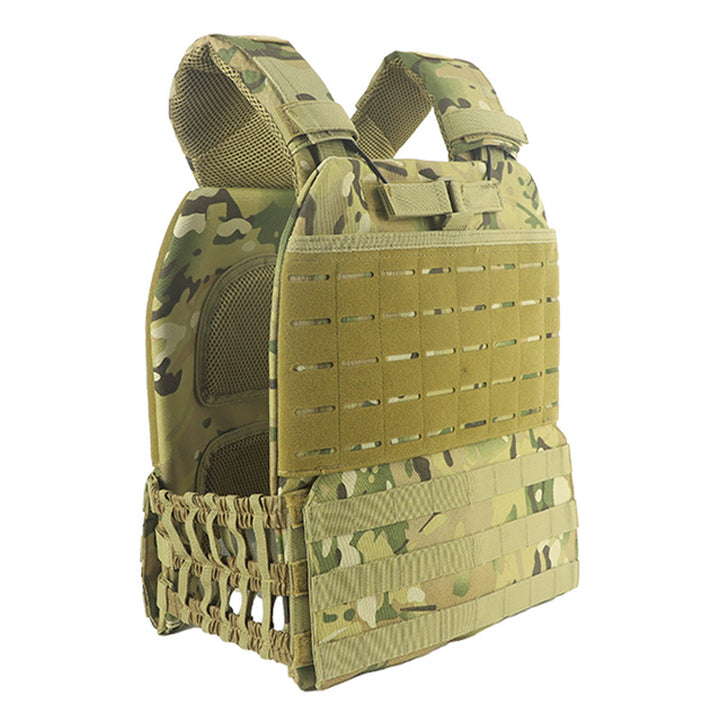 Premium Tactical Hunting Vest for Men – Camouflage Plate Carrier, 900D Outdoor Sports Fitness, Weighted Training Vest,