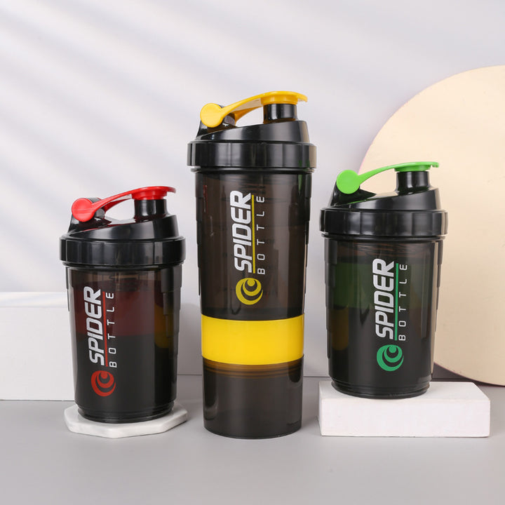 Premium 500ML Portable Protein Powder Shaker Bottle – High Capacity Sports Blender with Powder Case – Plastic Water Cup for Gym & Fitness – Modern, Leak-Proof Design