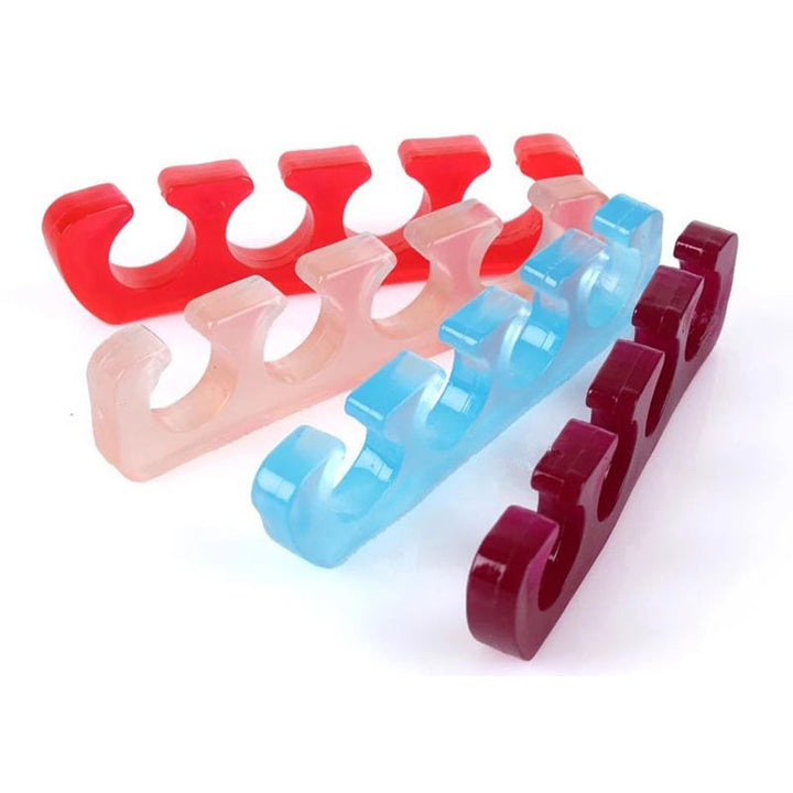 Premium Soft Silicone Toe and Finger Separators – Flexible Nail Polish Pedicure Tools for Spa and Home Use, Comfortable