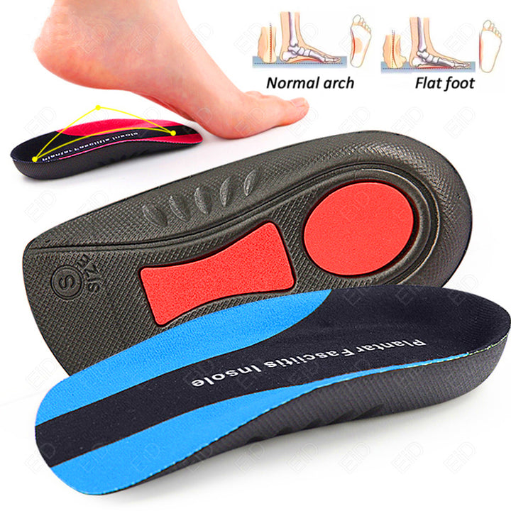Hochwertige Fußbett-Einlagen für Männer und Frauen - Orthopädische Polster für Schuhe, Stoßdämpfung und rutschfestes Design zur Linderung von Plantarfasziitis, zusätzliche Fersenunterstützung für Komfort und Balance - Passt für EU-Größen 34-46