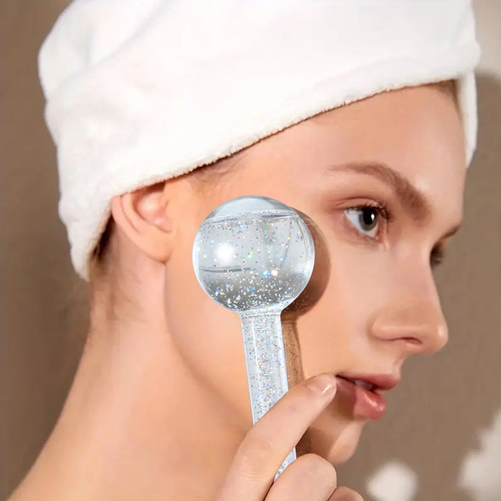 Premium 2Pcs Ice Globes for Facials – Cooling Face and Eye Massager, Facial Roller for Puffiness and Redness Reduction, Non