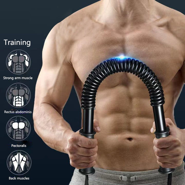 Premium Arm Strength Trainer – Home Chest & Upper Arm Muscle Enhancement – Adjustable Resistance Spring Stick for Fitness