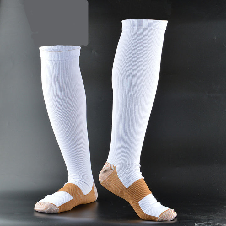 Premium Compression Socks for Men & Women – Copper-Infused Anti-Fatigue Pain Relief – Varicose Vein & Knee High Support 