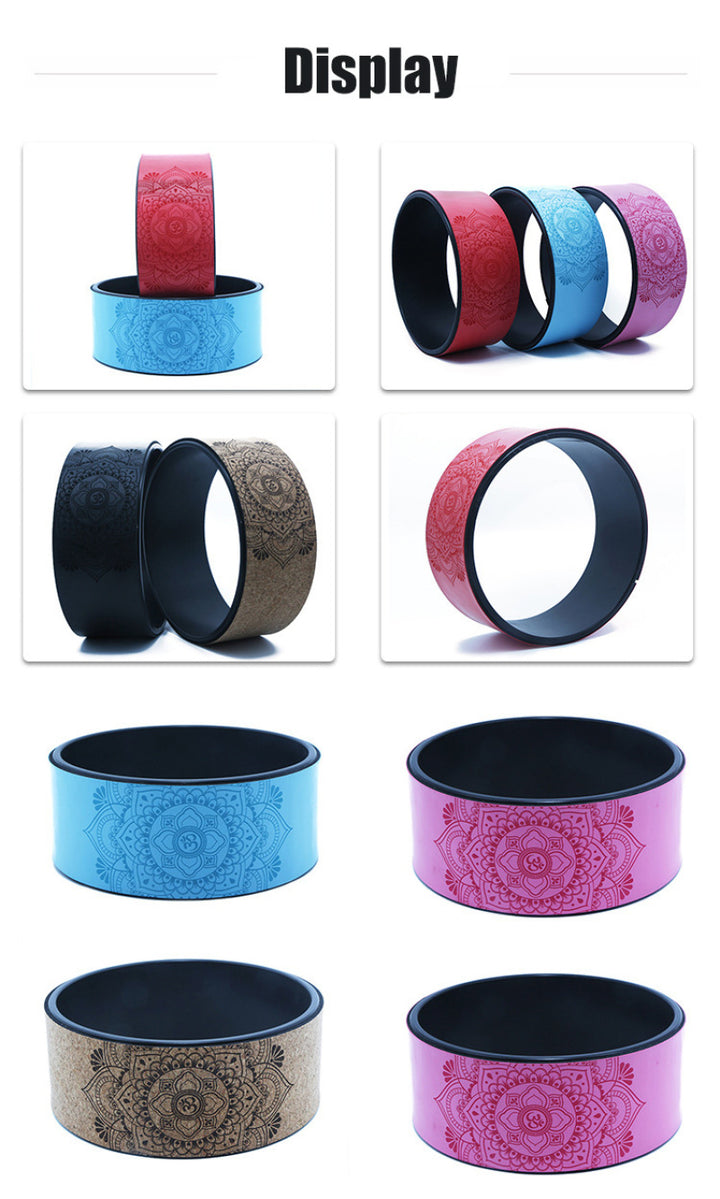 Premium 12.2 Inch Yoga Wheel for Back Pain Relief – Durable Myofascial Release Prop for Improved Flexibility and Posture – PU