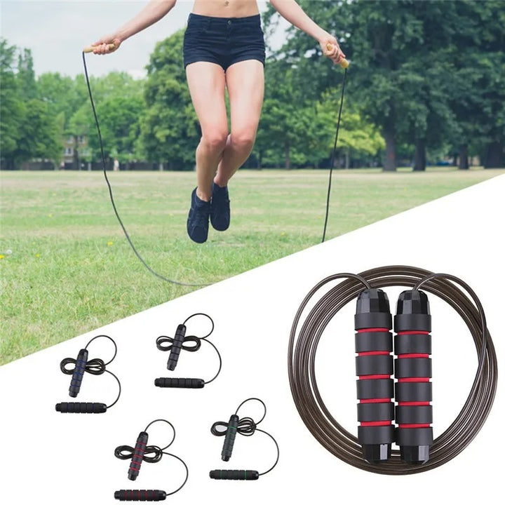 High-Quality Tangle-Free Jump Rope with Ball Bearings – Adjustable 3m Speed Cable Skipping Rope for Gym, Cardio, and Cross
