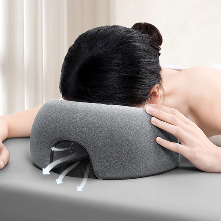 Premium Face Down Pillow – Memory Foam Prone Pillow for Comfortable Resting & Massage – Ergonomic Headrest for Beauty Salons 
