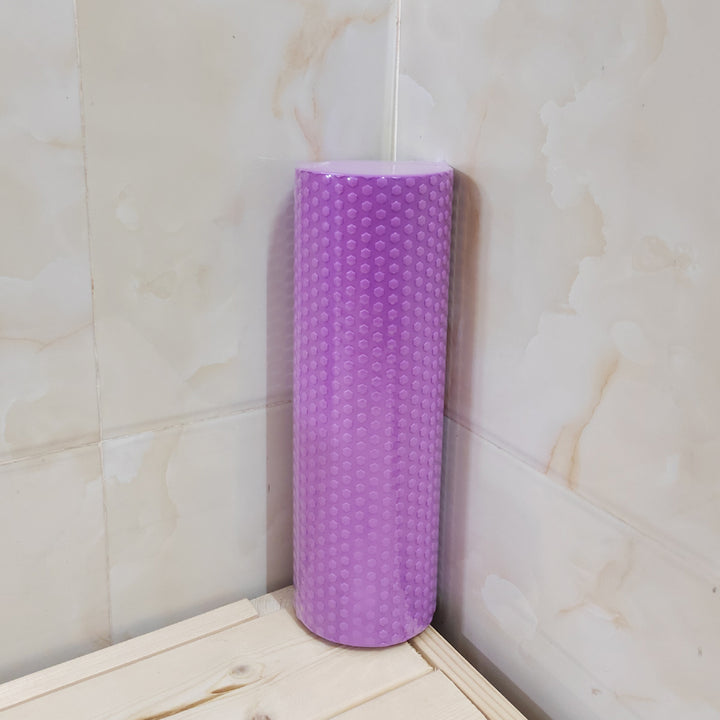 Premium EVA-Schaum-Yoga-Roller für Pilates und Home-Workouts, 9,5 cm Durchmesser, 29,7 cm Länge, verbessertes hexagonales Design für effektive Muskelregeneration und Flexibilität