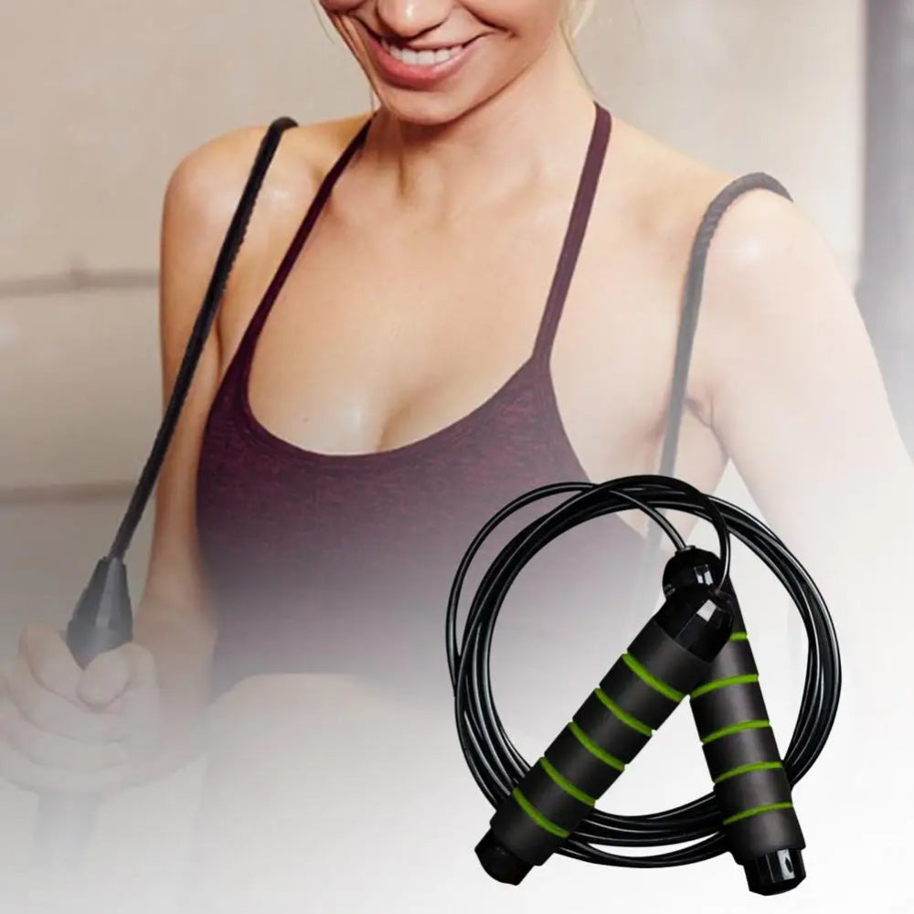High-Quality Tangle-Free Jump Rope with Ball Bearings – Adjustable 3m Speed Cable Skipping Rope for Gym, Cardio, and Cross