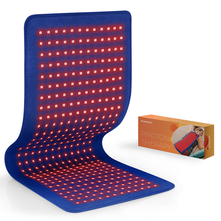 Premium Red & Infrared Therapy Belt for Body Pain Relief & Slimming – 660nm/850nm Large LED Heating Pad with 360 LEDs,  