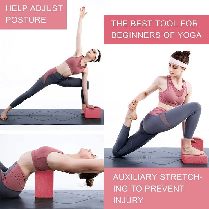 Premium EVA Yoga Block – Non-Slip Foam Block for Stretching & Pilates – Ideal for Body Shaping, Flexibility, and Health Training – Lightweight, Durable, 23x15x8cm