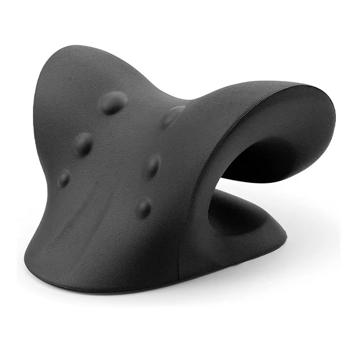 Premium Neck Support Pillow – Chiropractic Relaxer & Shoulder Traction Stretcher – Therapeutic Cervical Spine Alignment 