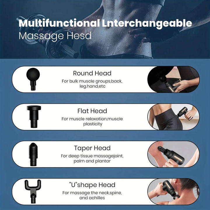 Premium USB Handheld Electric Wand Massager - High Frequency Vibration Deep Tissue Massage Machine for Body, Neck, and Back Pain Relief