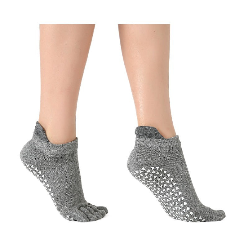 High-Quality Anti-Slip Yoga Socks for Women – Breathable Cotton, Ballet-Inspired Bandage Design, Perfect for Pilates, Dance