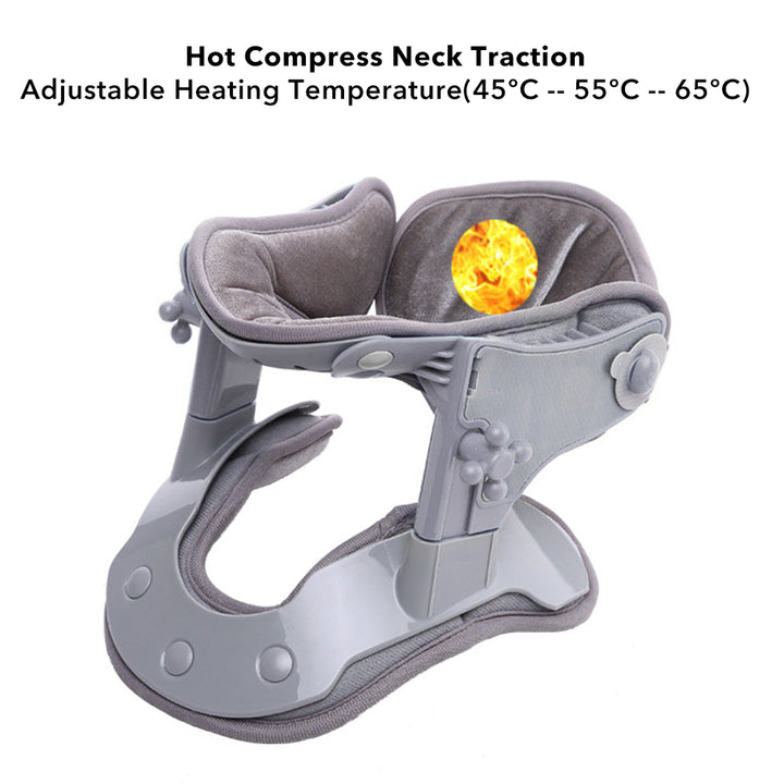 Premium Adjustable Neck Brace Support Orthosis for Pain Relief, Ergonomic Cervical Collar with 360° Sponge Wrap and Traction 