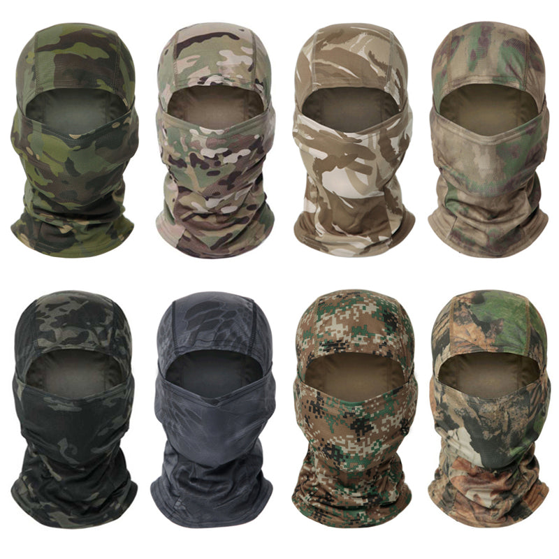 Premium Tactical Balaclava Full-Face Mask – Windproof, Dustproof Hunting, Cycling, and Wargame Headgear, Multicam Bandana