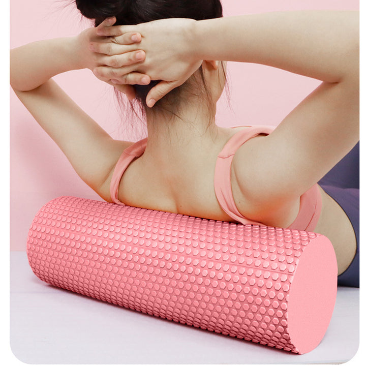 Premium EVA-Schaum-Yoga-Roller für Pilates und Home-Workouts, 9,5 cm Durchmesser, 29,7 cm Länge, verbessertes hexagonales Design für effektive Muskelregeneration und Flexibilität