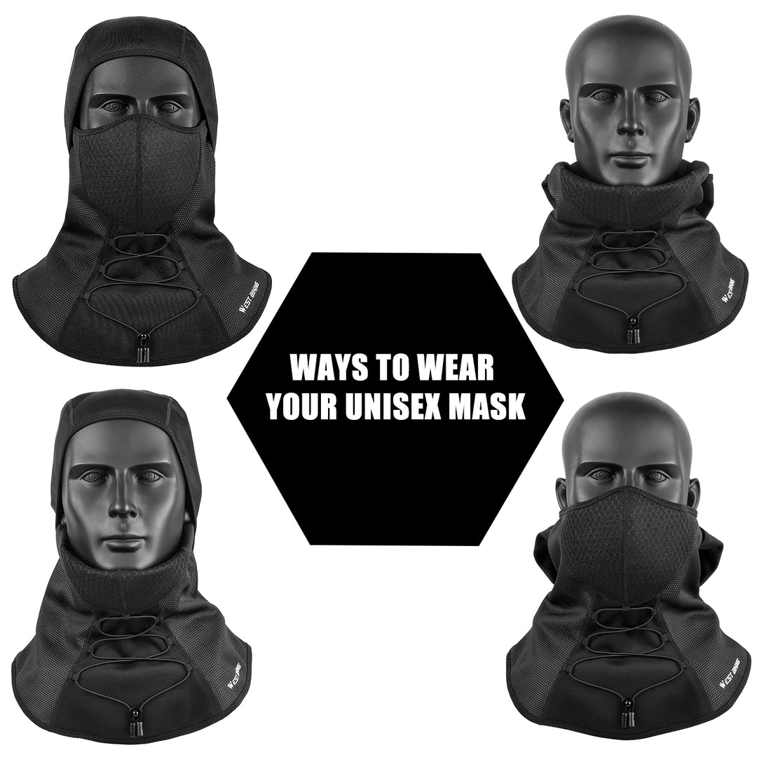Premium Winter Cycling Face Mask – Fleece Thermal Balaclava, Windproof Ski Mask, Snowboard Cap, Adjustable Drawstring, Nylon 