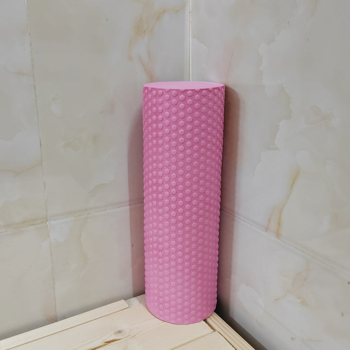 Premium EVA-Schaum-Yoga-Roller für Pilates und Home-Workouts, 9,5 cm Durchmesser, 29,7 cm Länge, verbessertes hexagonales Design für effektive Muskelregeneration und Flexibilität