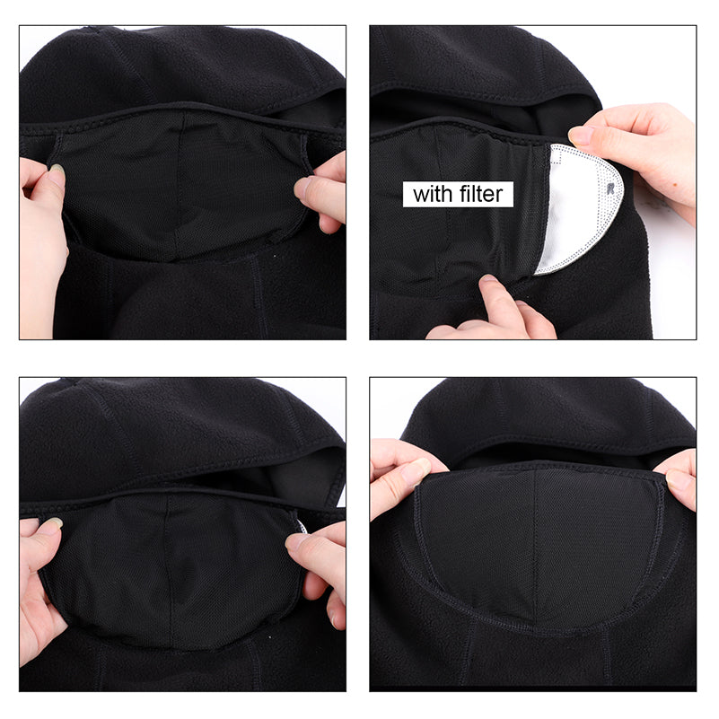 Premium Winter Cycling Face Mask – Fleece Thermal Balaclava, Windproof Ski Mask, Snowboard Cap, Adjustable Drawstring, Nylon 
