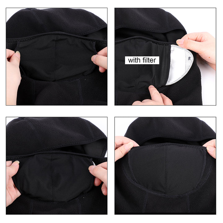 Premium Winter Cycling Face Mask – Fleece Thermal Balaclava, Windproof Ski Mask, Snowboard Cap, Adjustable Drawstring, Nylon 