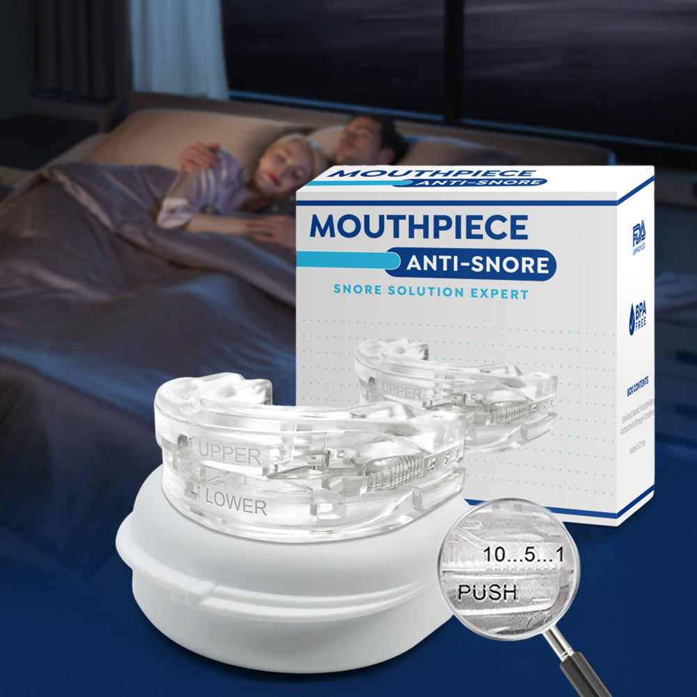 Premium Anti-Snoring Mouth Guard for Teeth Grinding & Sleep Apnea Relief – Comfortable, Reusable Sleep Aid with Storage Box