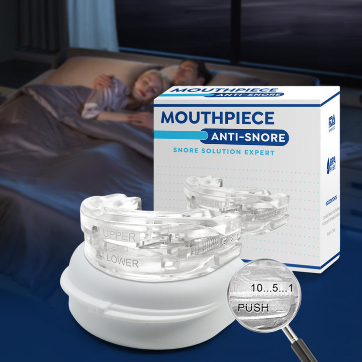 Premium Anti-Snoring Mouth Guard for Teeth Grinding & Sleep Apnea Relief – Comfortable, Reusable Sleep Aid with Storage Box