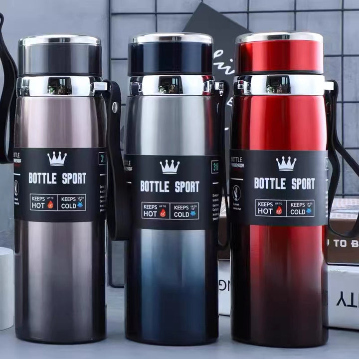 Premium Thermal Water Bottle 1000ml - Stainless Steel Vacuum Insulated Flask for Hot & Cold Drinks, BPA-Free Thermos for