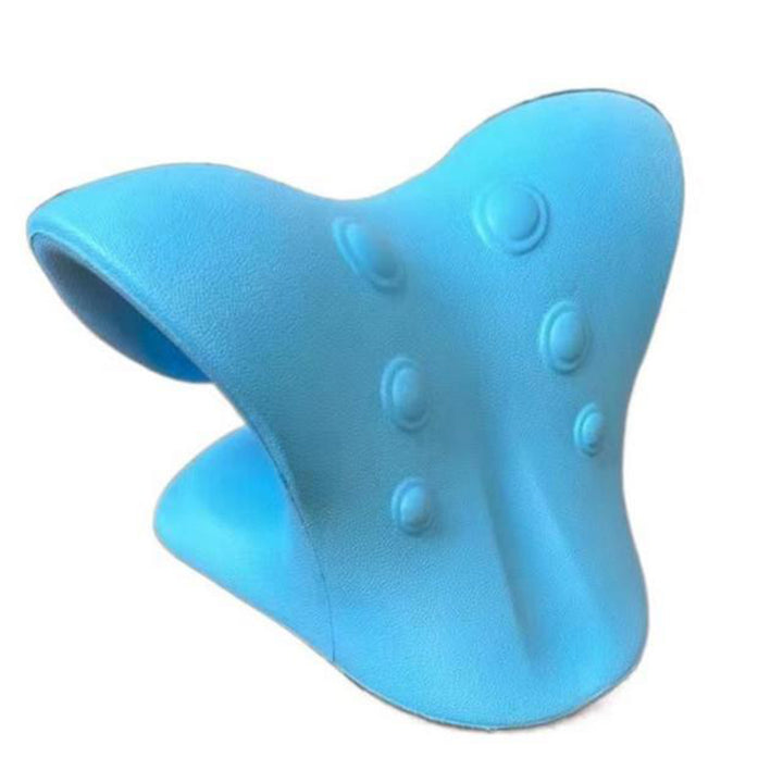 Premium Neck Support Pillow – Chiropractic Relaxer & Shoulder Traction Stretcher – Therapeutic Cervical Spine Alignment 