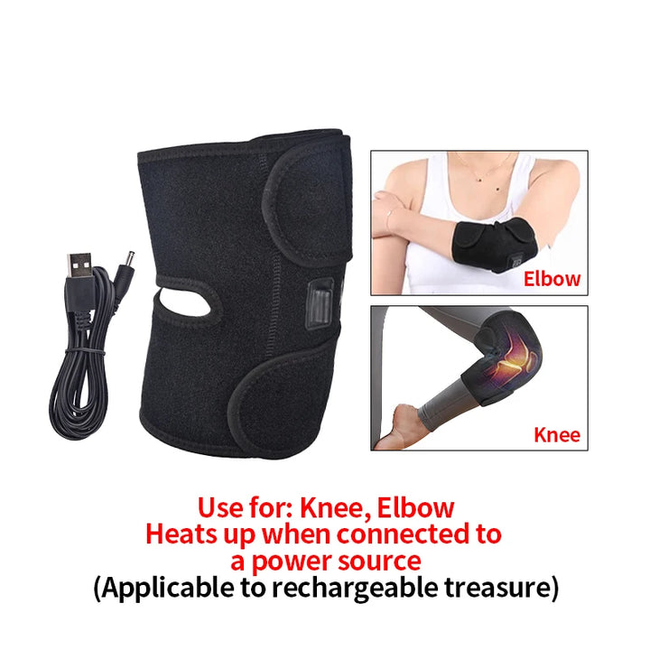 Premium USB Elbow Heating Pad for Arthritis Pain Relief - Thermal Therapy Massager with Adjustable Temperature (40-50°C) for 