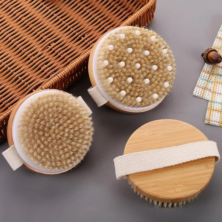 Premium Anti-Cellulite Wooden Massage Brush for Body and Scalp – Soothing Air Cushion Design, Essential Oil Spa Treatment, 