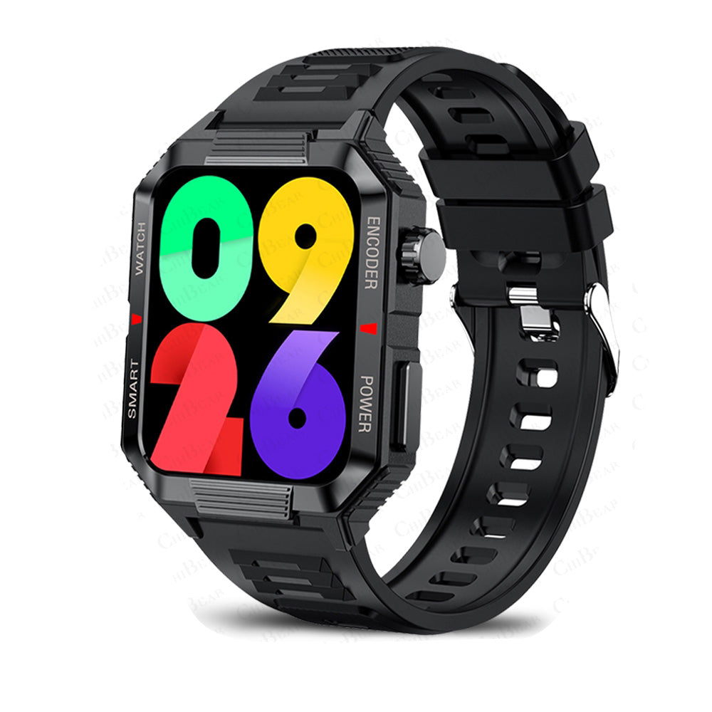 Luxury NFC GPS Smartwatch – 1.99" AMOLED Screen with Bluetooth Calling, 120+ Sports Modes, Weather Data, and Waterproof