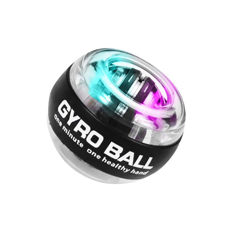 Premium Gyro Ball Handgelenktrainer – Gyroskopische Kraft für Unterarmstärke, Muskelentspannung & Grifftraining, tragbare Liegestützplatte mit Griffen, Fitnessroller für Home- & Gym-Workouts