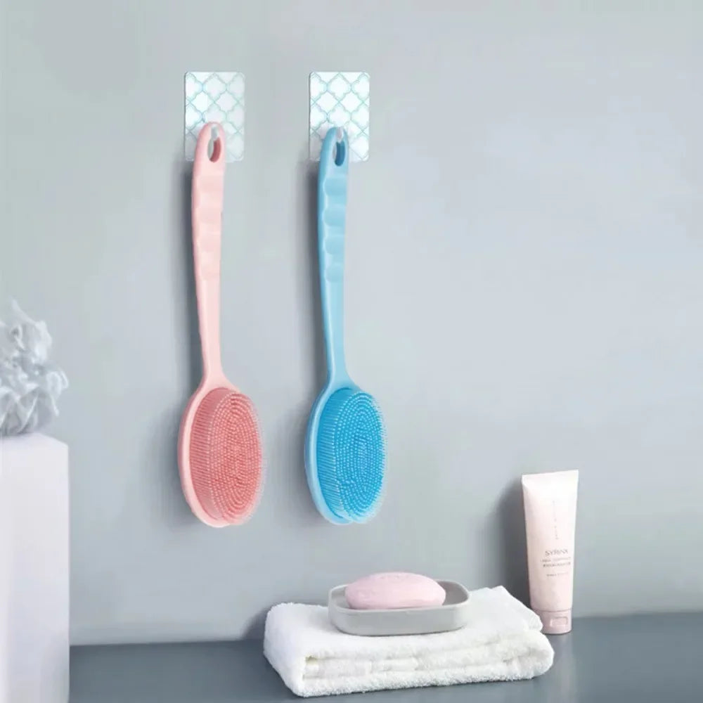 Premium Exfoliating Bath Brush with Soft Handle – Back Scrubbing & Skin Massager, Shower Sponge for Deep Clean, Gentle  