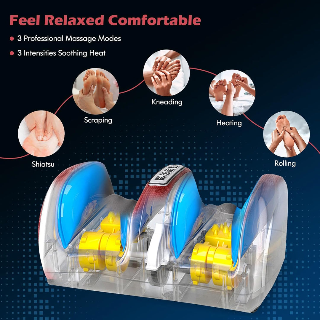 Premium Electric Massage Pillow for Back, Neck & Shoulder Relief – 3D Deep Tissue Nodes, Infrared Heating, Multiple Massage 